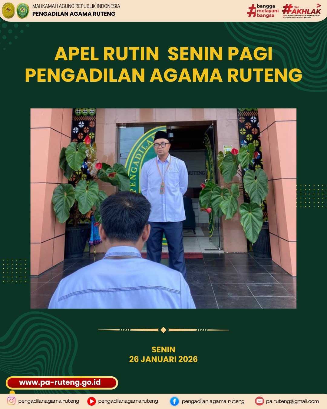 Apel Pagi 26 Jan
