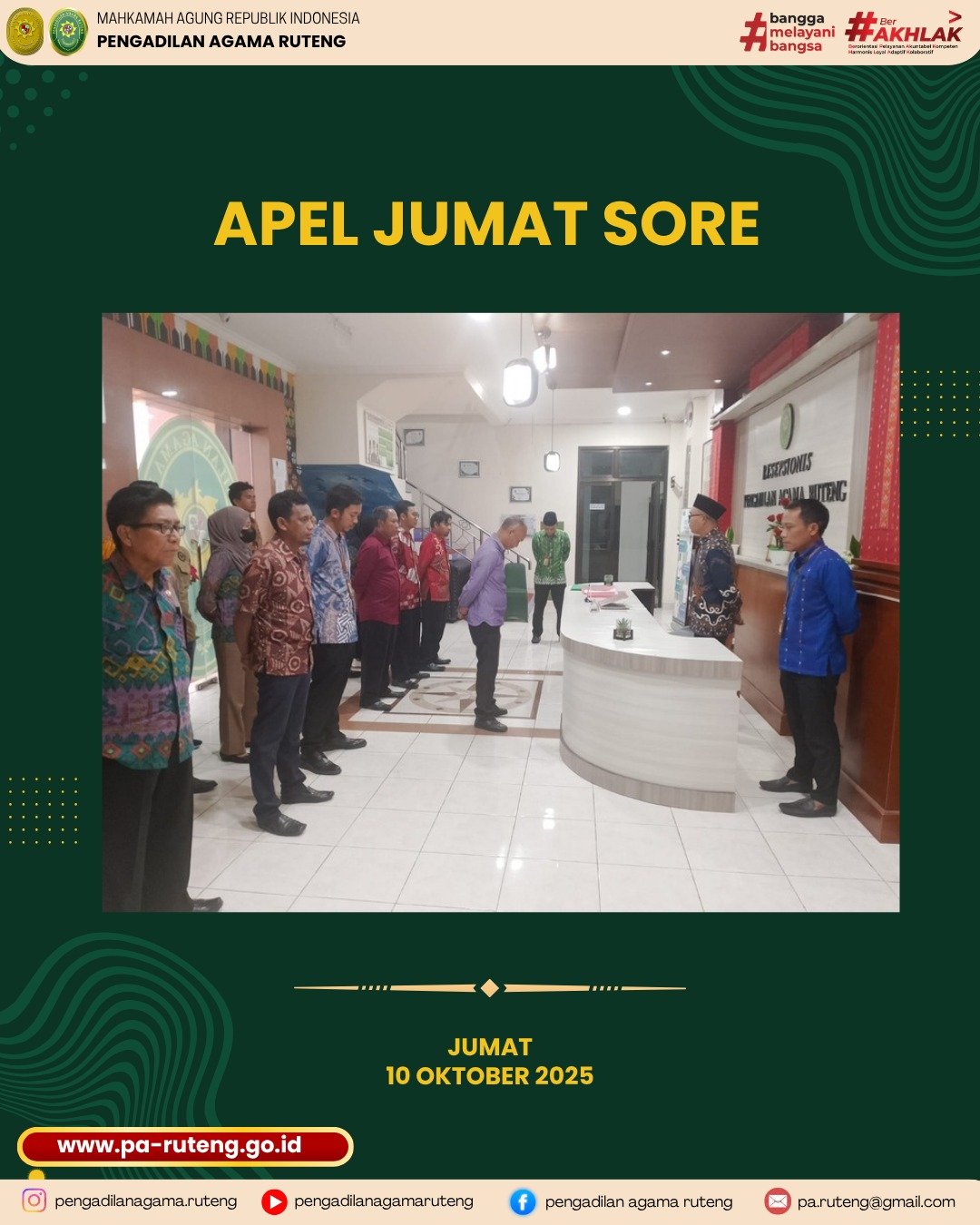 Apel sore 10 oktober